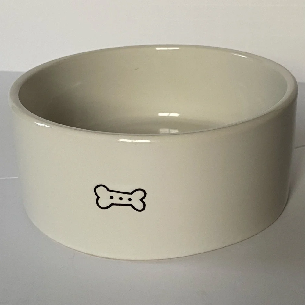 Dog Bowl Stoneware Ceramic 6